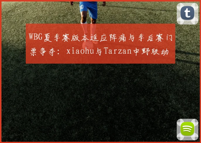 WBG夏季赛版本适应阵痛与季后赛门票争夺：xiaohu与Tarzan中野联动成破局关键